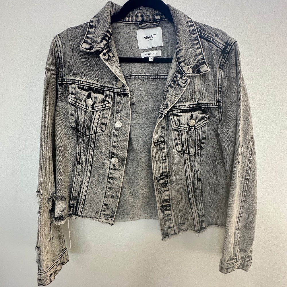 VERVET JEAN JACKET - cropped